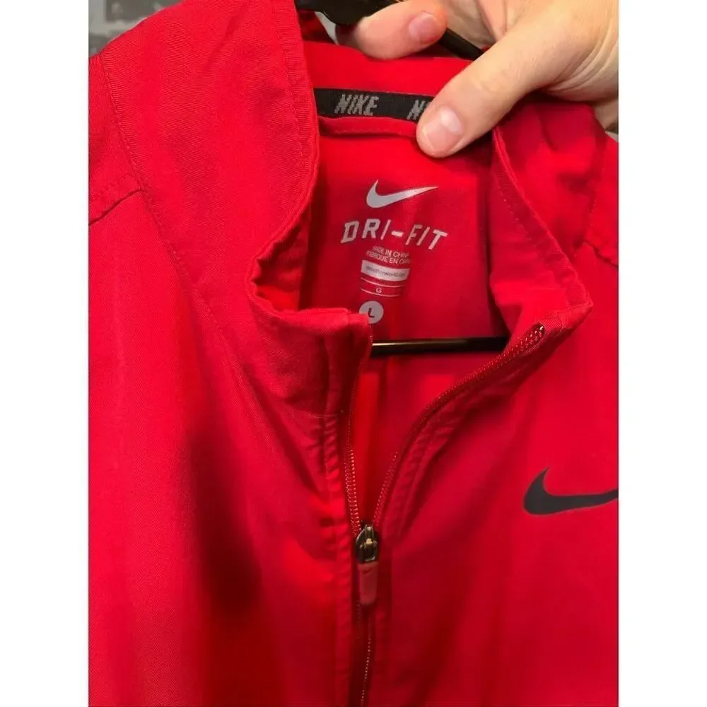 Nike | mens red dry fit 1/4 zip pullover